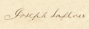 signature of Joseph Lafluer
